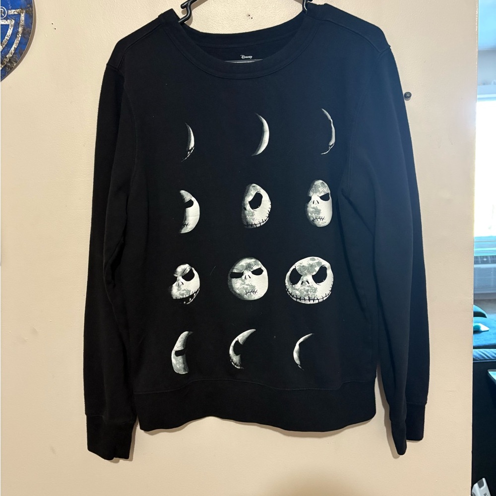 Disney The Nightmare Before Christmas Jack Skellington Moon Phase Crewneck